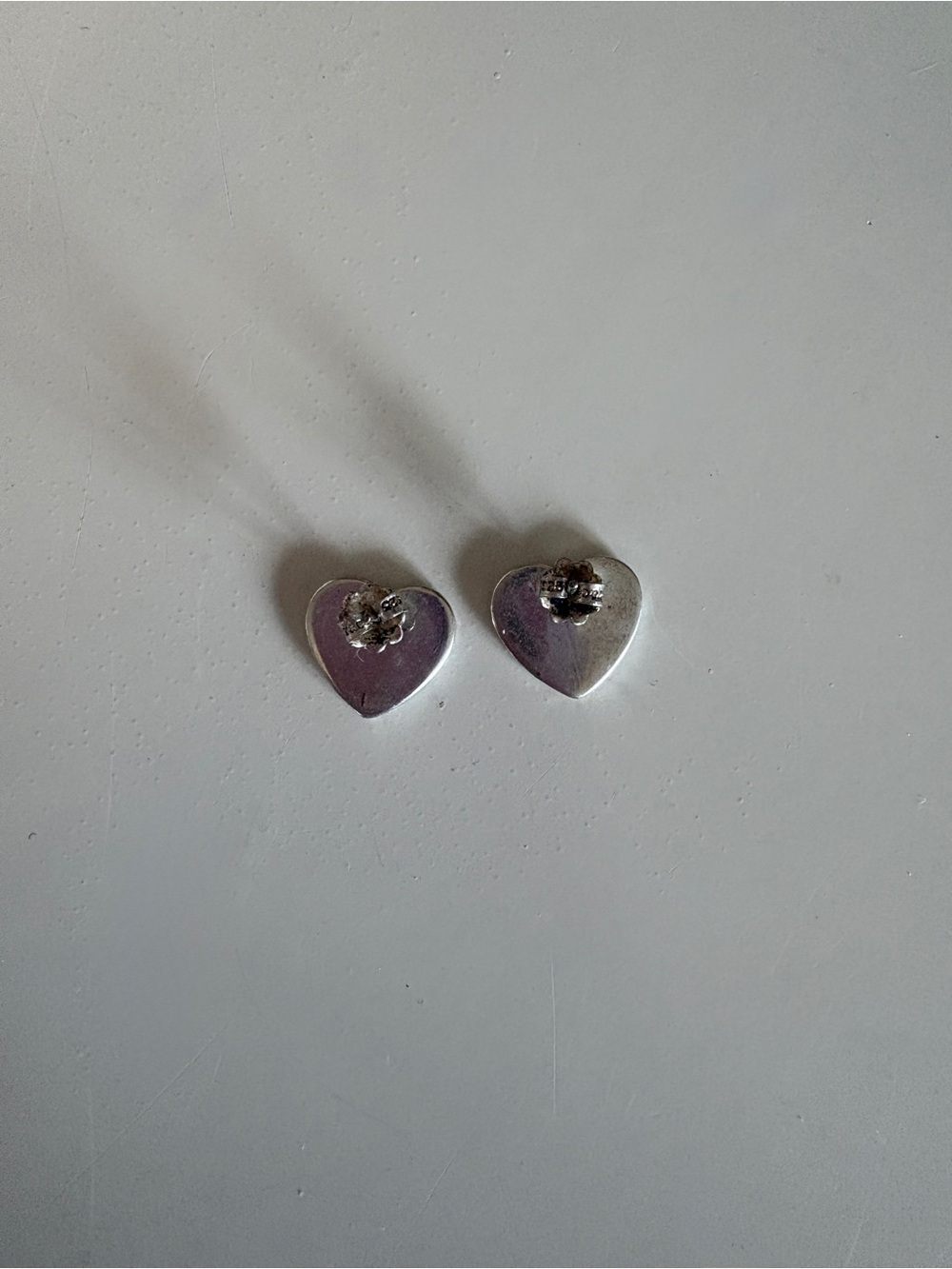 Tiffany and co Silver Heart Studs 925